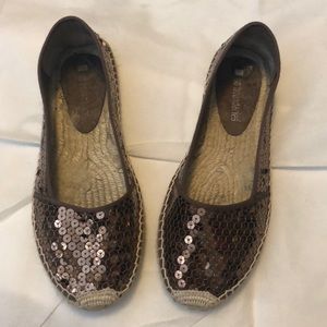 Sequin Espadrilles Flats